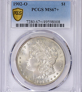 1902-O Morgan Silver Dollar PCGS MS-67+