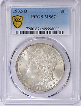 1902-O Morgan Silver Dollar PCGS MS-67+