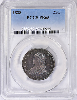 1828 Capped Bust Quarter PCGS Proof-65